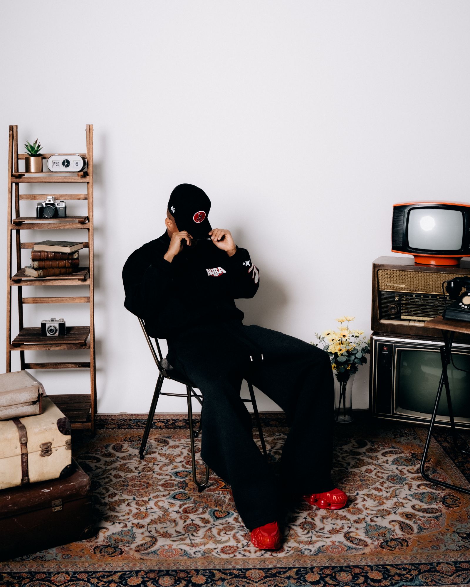 A studio portrait